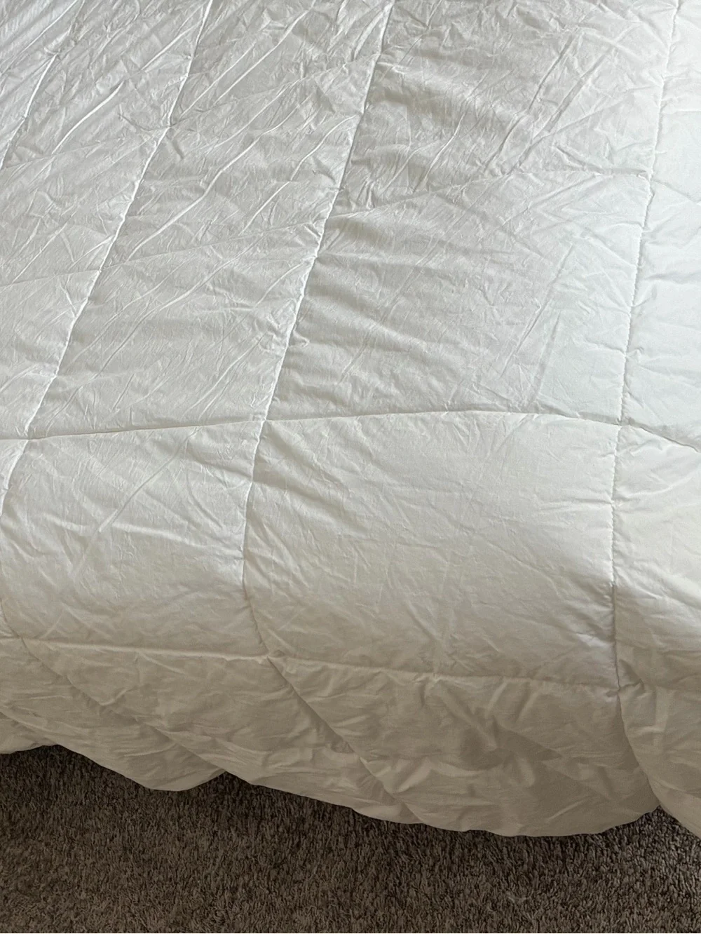 IKEA White Premium Cotton Comforter/Duvet Insert. King 102x86”.Soft & Cushy. EC